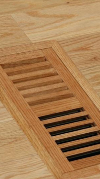 GRILLWORKS flush mount wood floor vents